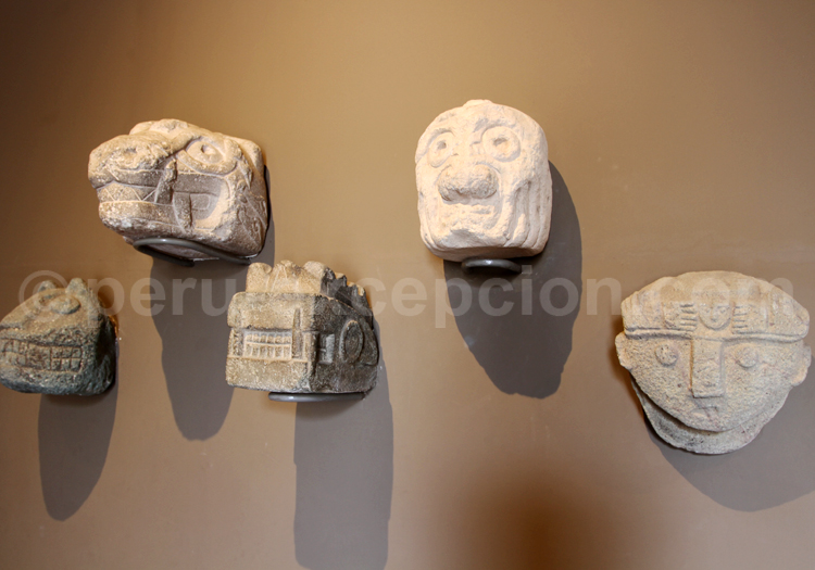 Têtes clous Chavín de Huantar, Museo Larco, Lima