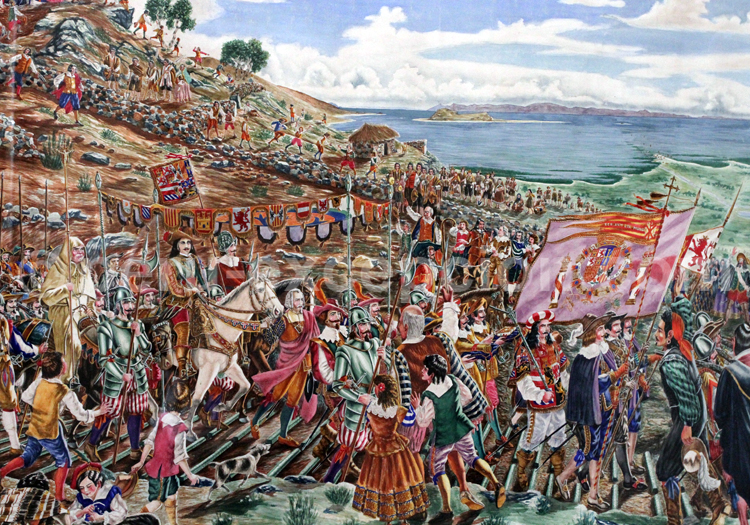 Arrivée de Pedro Antonio de Castro y Andrade, musée Carlos Dreye, Puno