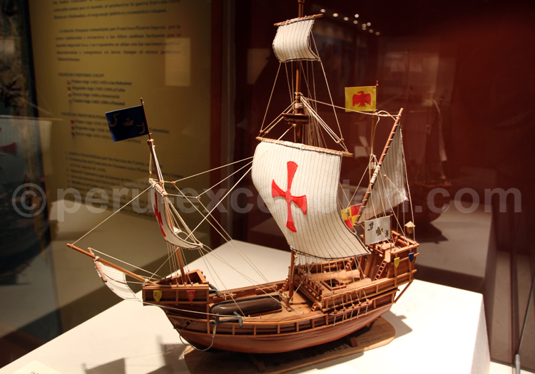 Miniature de la caravelle Santa Maria, MNAAP, Lima