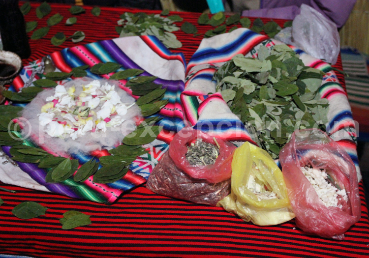 Offrandes chaman à Puno