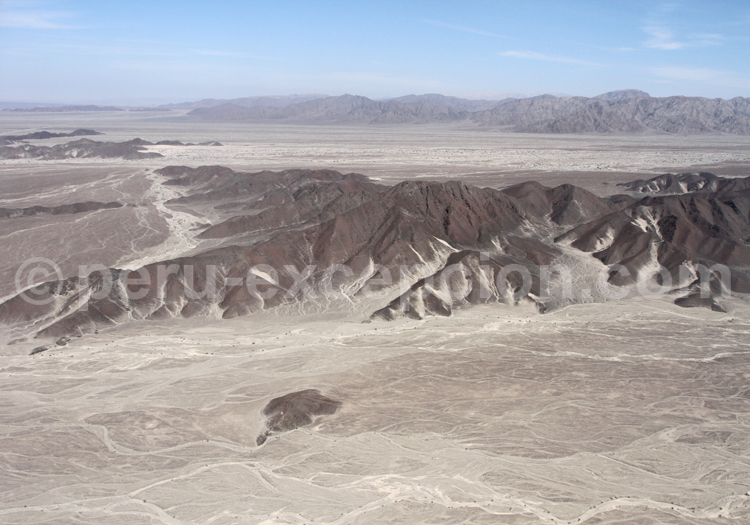 Vue aérienne des paysages de Nazca
