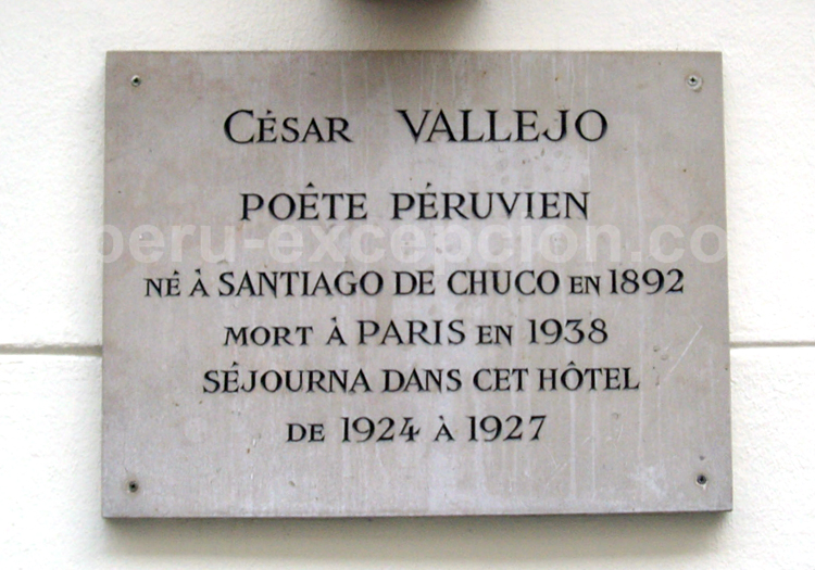 Plaque César Vallejo