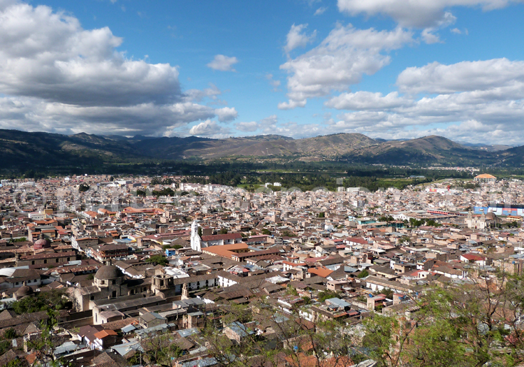 Cajamarca depuis le Mont Santa Apolinia