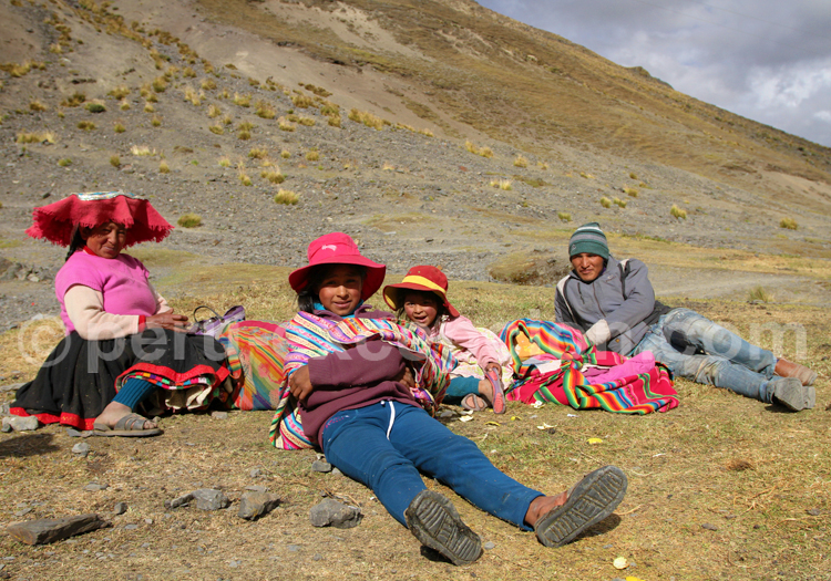 Famille péruvienne, région de Cusco