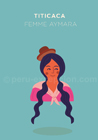 Femme ayamara, Lac Titicaca