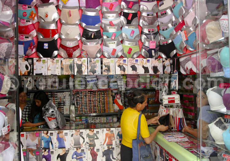 Magasin de lingerie, Lima